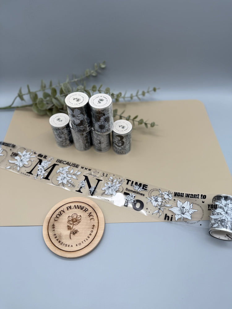 PET Tape - Black and White