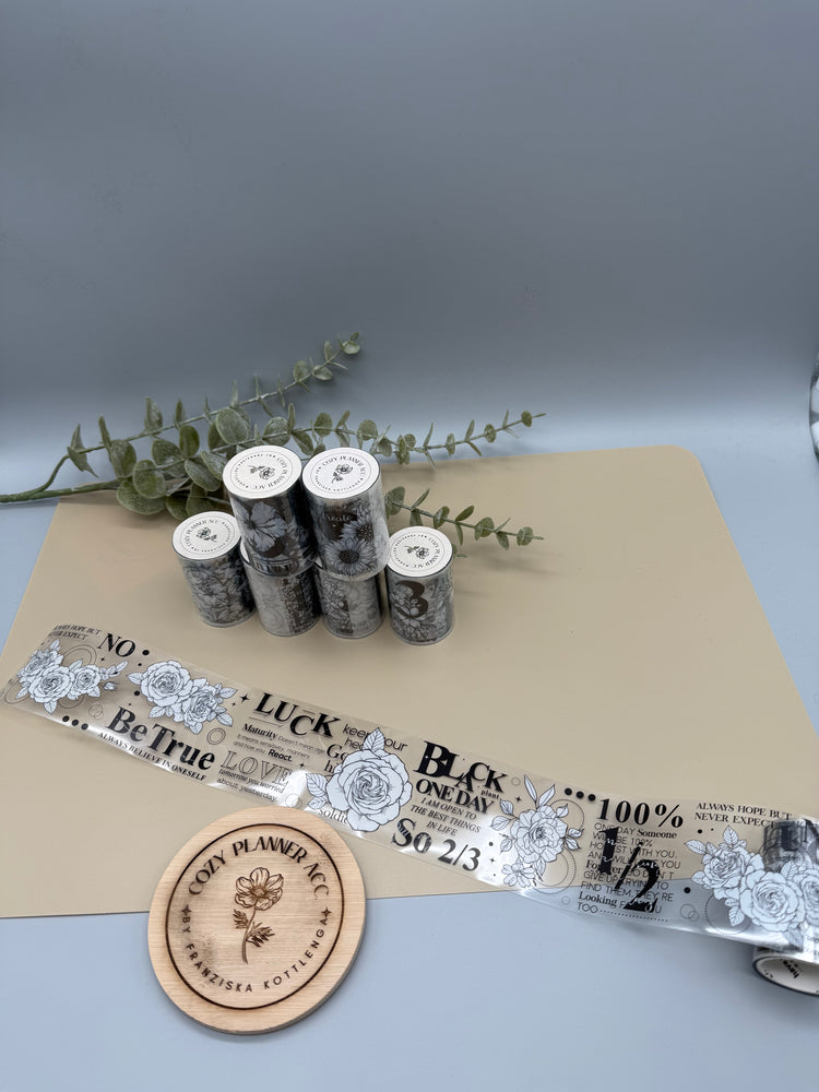 PET Tape - Black and White