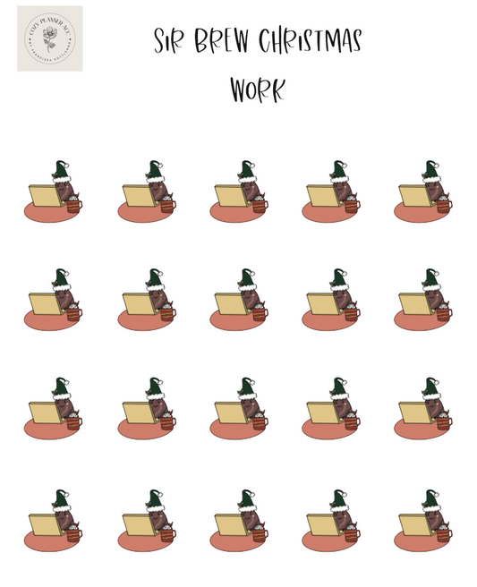 Sticker Sheet - Sir Brew Christmas work