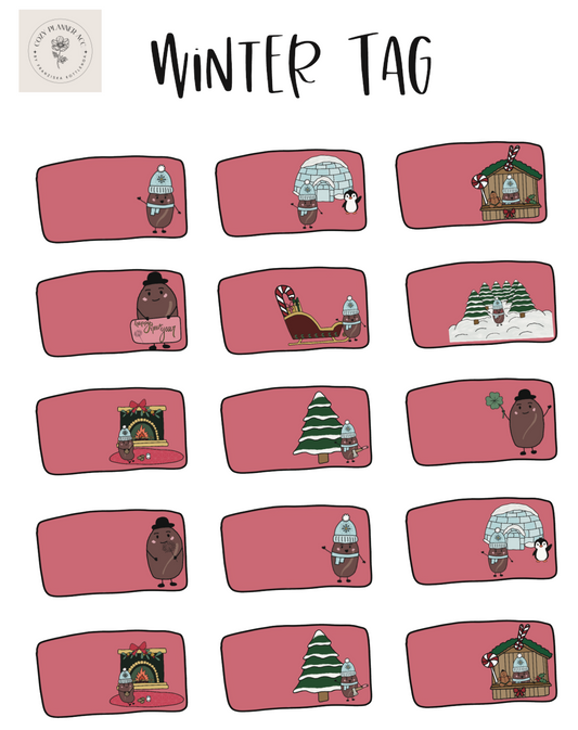 Sticker Sheet - Winter Tag