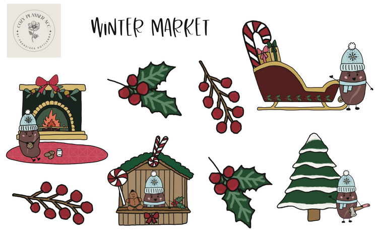 Sticker Sheet - Winter Market