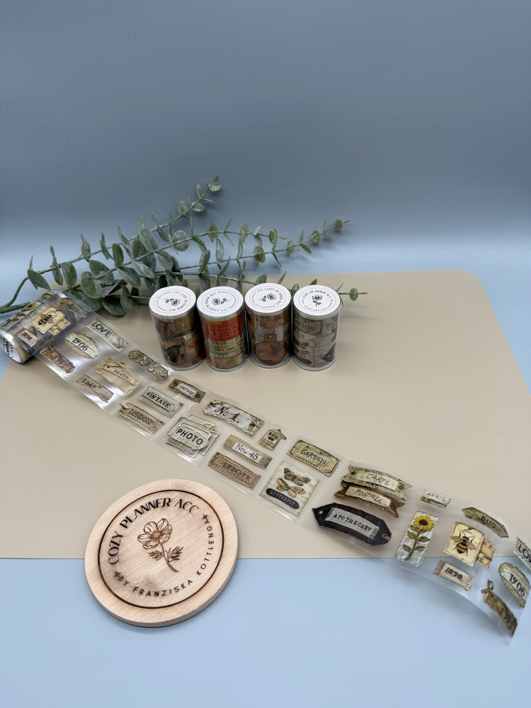 PET Tape - Vintage Tags