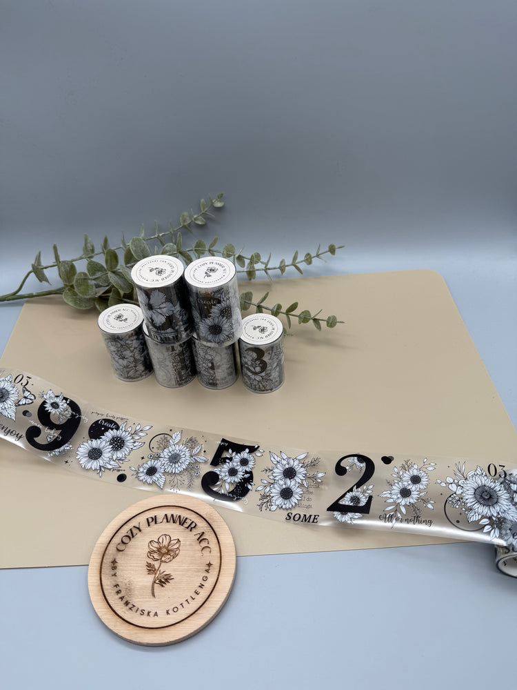 PET Tape - Black and White