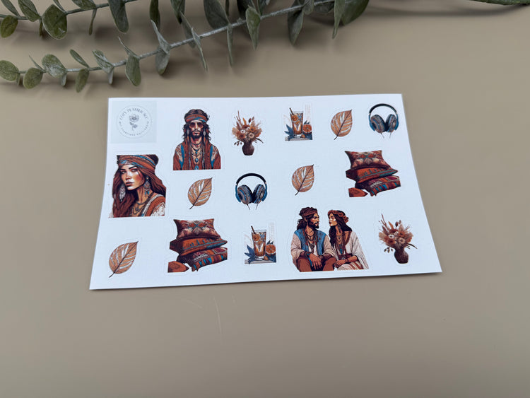 Sticker Sheet - Bohemian Cozy - Cozy Planner Acc. by Franziska Kottlenga