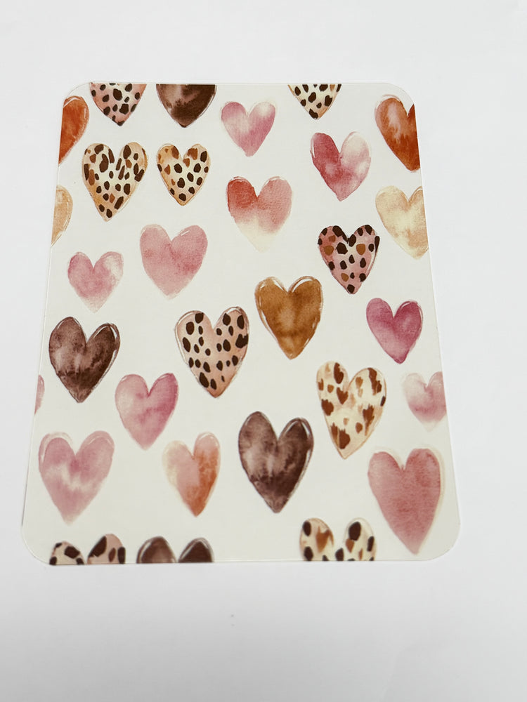 Dashboard PVC - Watercolor Hearts