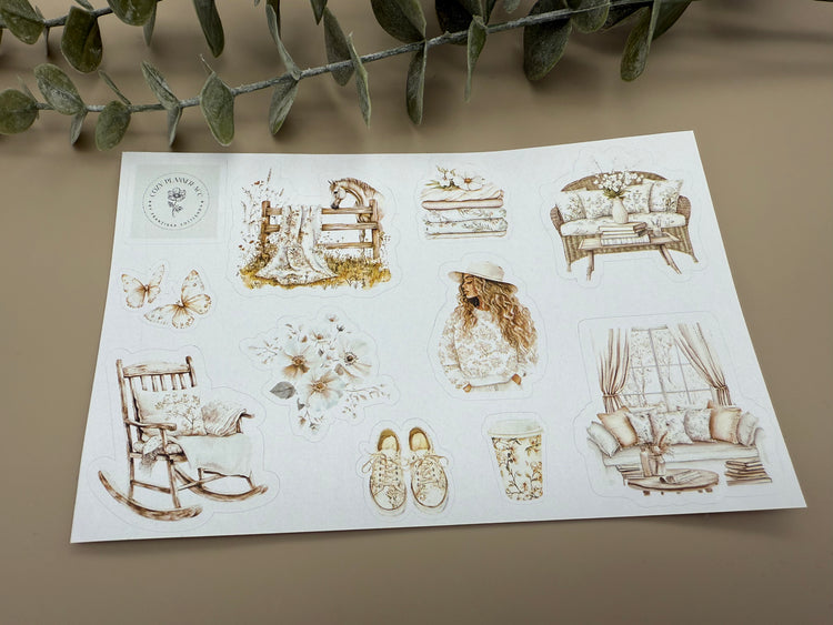 Sticker Sheet - Fleur
