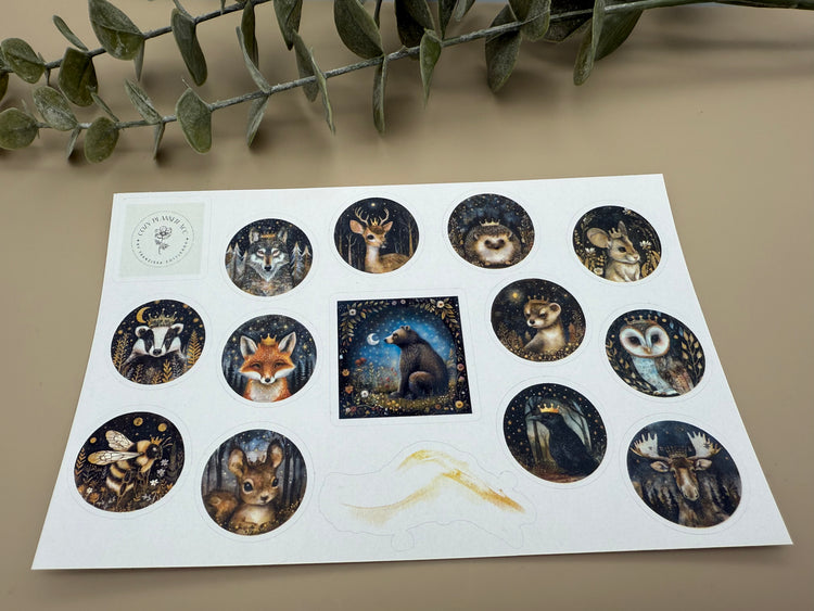 Hoja de pegatinas: La hora del café