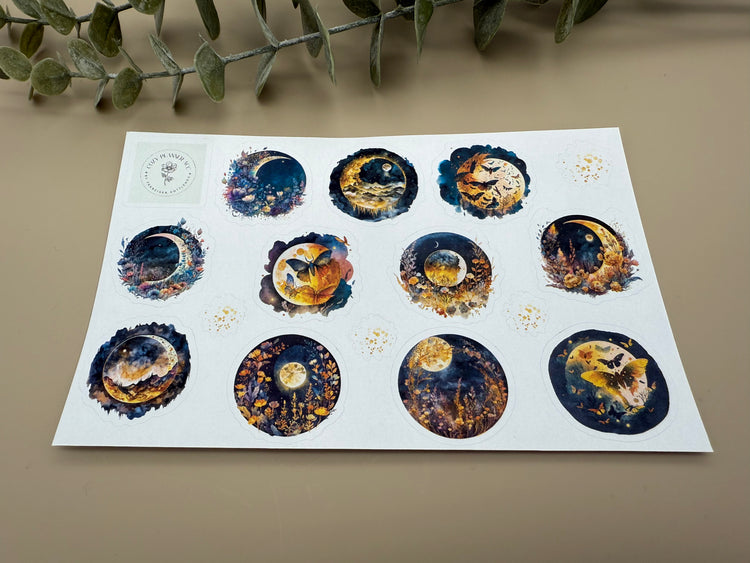 Hoja de pegatinas: La hora del café