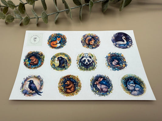 Hoja de pegatinas: La hora del café