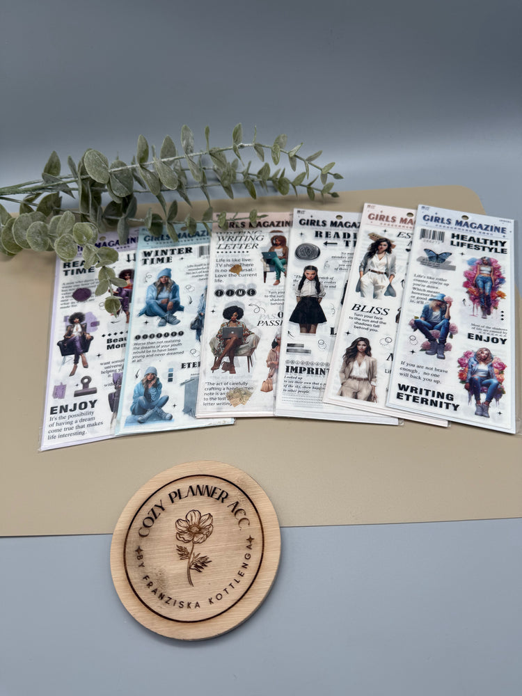 Washi Tape Sheets- Girls Magazine