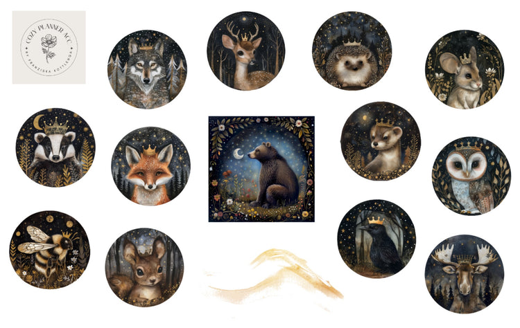 Hoja de pegatinas: La hora del café