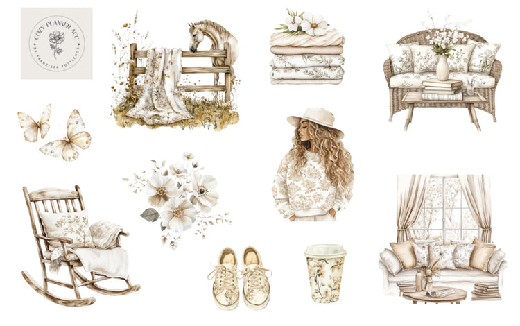 Sticker Sheet - Fleur
