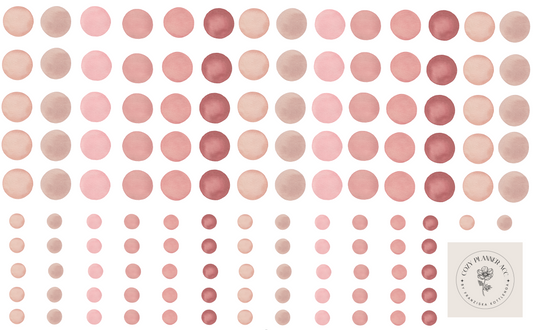 Sticker Sheet -Dots Rosé