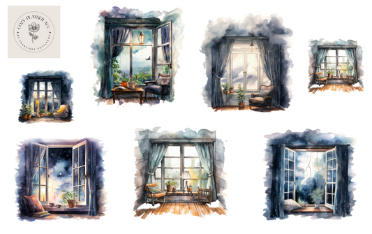 Sticker Sheet -Day and Night Window