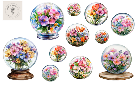 Sticker Sheet -Bloom Globe