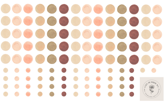 Sticker Sheet -Dots Earth
