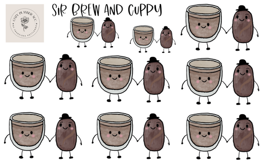 Sticker Sheet -Sir Brew and Cuppy