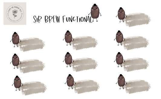 Sticker Sheet -Sir Brew Functional beige