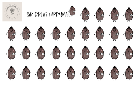 Sticker Sheet -Sir Brews happymail