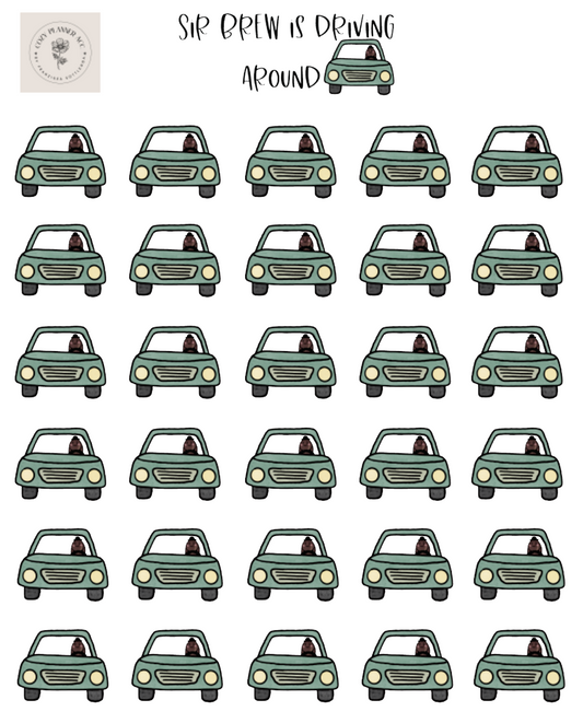 Hoja de pegatinas: La hora del café