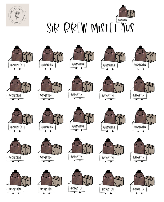 Sticker Sheet - Mini Sir Brew mistet aus