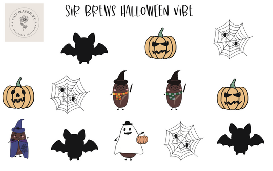 Sticker Sheet - Sir Brews halloween vibe