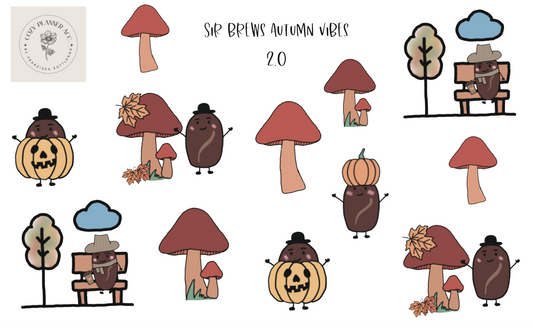 Sticker Sheet - Sir Brews autumn vibe 2.0