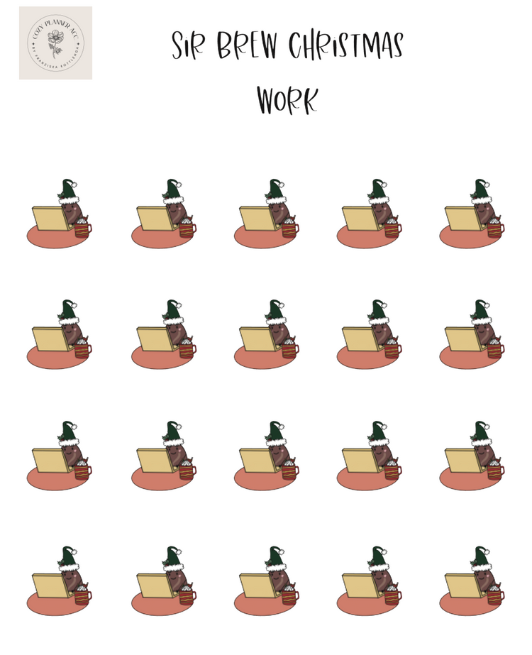 Sticker Sheet - Sir Brew Christmas work