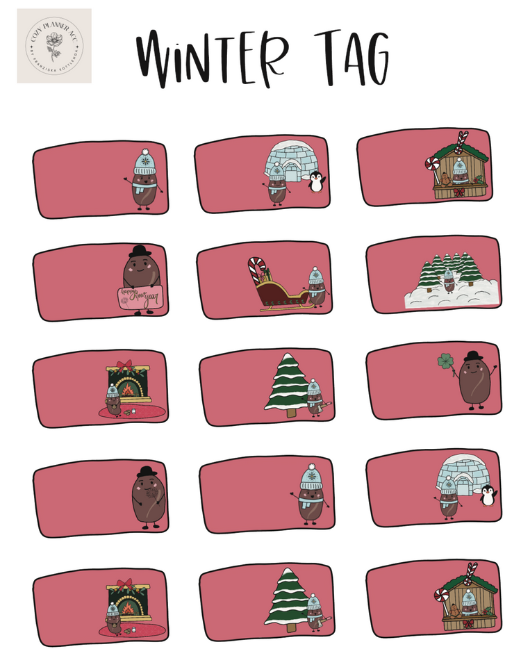Sticker Sheet - Winter Tag