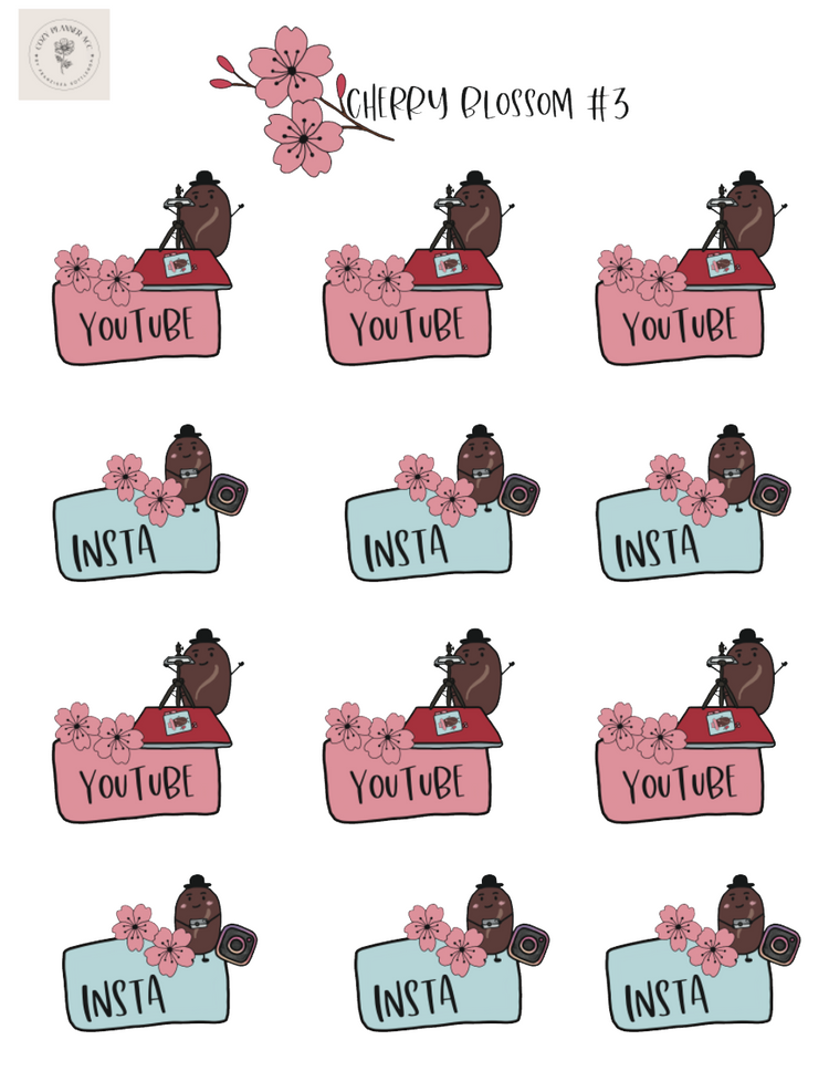 Sticker Sheet - cherryblossom#3
