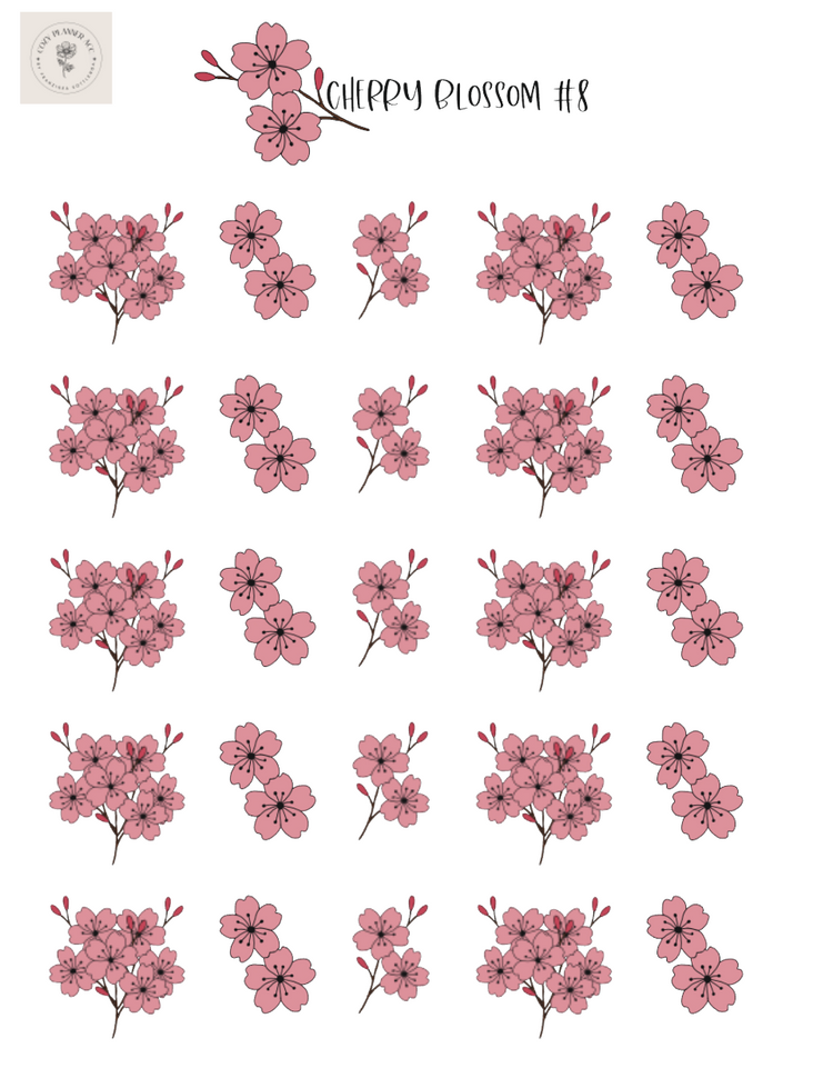Sticker Sheet - cherryblossom#8