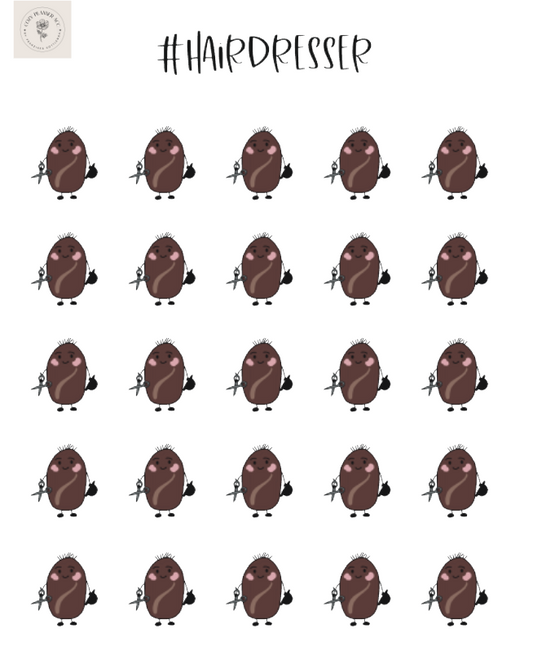 Sticker Sheet - #Hairdresser
