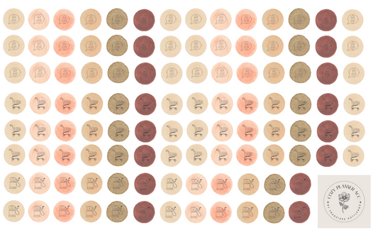 Sticker Sheet -Spending Icons Earth