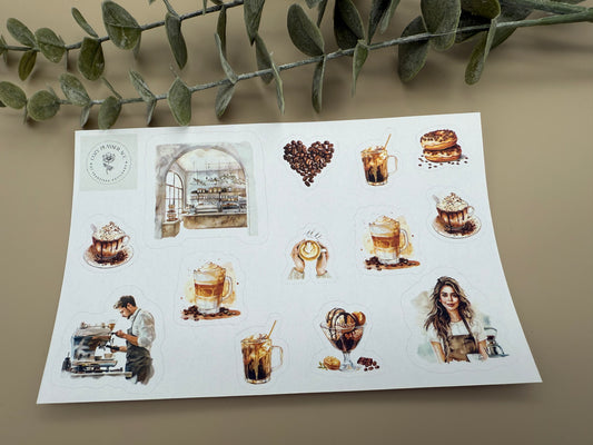 Sticker Sheet - Coffee Love 2.0 - Cozy Planner Acc. by Franziska Kottlenga