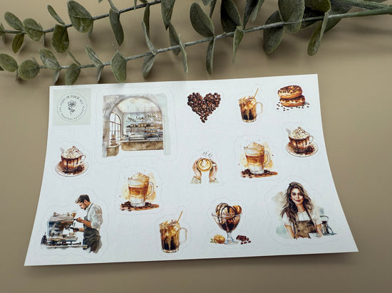 Sticker Sheet - Coffee Love 2.0 - Cozy Planner Acc. by Franziska Kottlenga