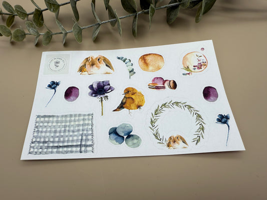 Sticker Sheet - Easter Watercolor