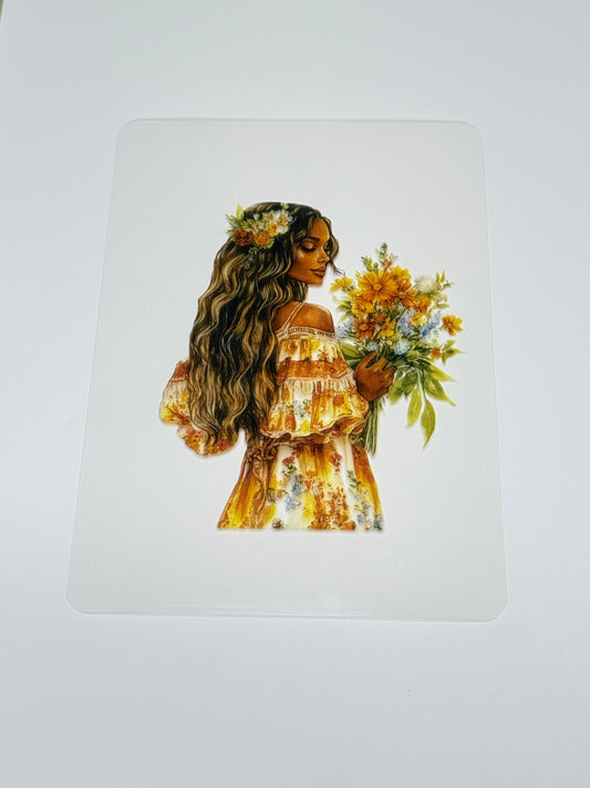 Dashboard PVC - Bohemian Bloom Girl