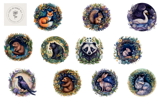 Hoja de pegatinas: La hora del café